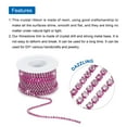 thumbnail image 4 of Uxcell 10 Yard 3mm Crystal Rhinestone Diamond Close Chain Trim for Sewing,Crafts,White Gems Rose Red Base, 4 of 5