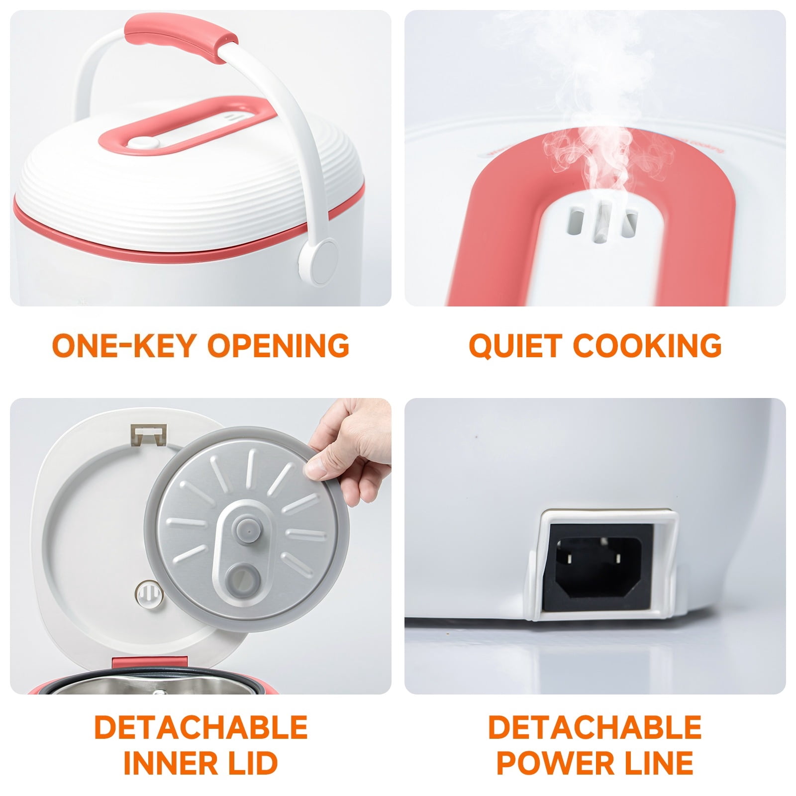 Mini Rice Cooker, Pink