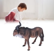 Safari Zoo Animals Figures Toys, Small Realistic Plastic African Jungle Animals Wildebeest Toy Animal Figurines Toy Statue Party Favors Toys for Boys Girls Kids Toddlers