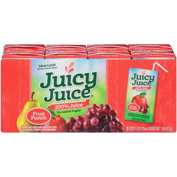 Juicy Juice, Punch Single Serve Fun Box, 4.23floz. (40count) - Walmart ...