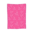 thumbnail image 7 of DouZhe Ultra-Soft Micro Fleece Lightweight Flannel Bed Blanket, Pink Doodle Background Print Cozy Warm Throw Blankets, 60"x50", 7 of 7
