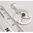 thumbnail image 3 of SilverStarJewel 925 Silver Amethyst Pendant 1.4" Gemstone Handmade Jewelry, 3 of 3