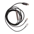 thumbnail image 2 of Cable de auriculares tipo C a MMCX, cable de cobre libre de oxígeno profesional, repuesto para SE215 315 535 846, 2 of 14