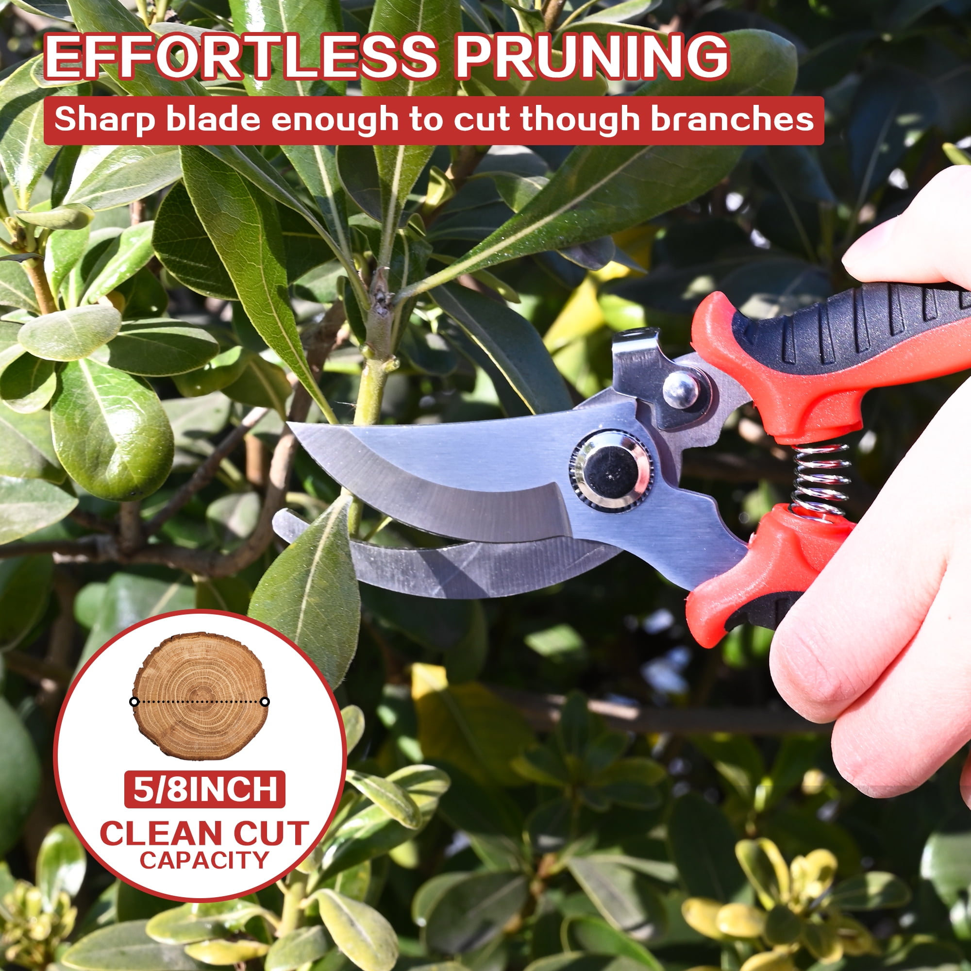 3PCS Loppers Shears  Pruners Set, Heavy Duty Tree & Shrub Care Kit for Yard, Lawn & Garden, Professional Branch Cutter Tree Trimmer for Indoor & Outdoor Gardening