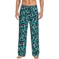 thumbnail image 1 of Fotbe Leopard 1 Pantalones de Pijama para Hombre, Pantalones de Dormir, Pantalones de Casa con Cintura Ajustable y Bolsillos-Medium, 1 of 6