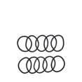 thumbnail image 2 of Goody Active Stay Put Elastics - 10 CT - Black, 2 of 3