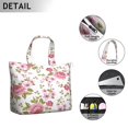 thumbnail image 3 of Flower Women's Large Weekend Travel Bag Moving Canvas Handbag Thick Double Layer Beach Weekend Travel Unisex Hospital Maternity Delivery with Toiletry Waterproof, 3 of 5