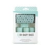 Oh Baby Bags Sea Arrow Dirty Diaper Bag Dispenser, Clip On Bag Holder Attaches to Any Diaper Bag, 144 Count Large Tie Handle Bags