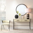 thumbnail image 4 of Jamie Young Co Winslow Modern Leather & Steel Table Lamp in Gray/White/Bronze, 4 of 5