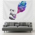 thumbnail image 2 of FREEAMG Tapestry Galaxy Watercolor Panda Tapestry Wall Hanging Decorative Wall Tapestries Wall Art Wall&nbsp;Blanket&nbsp;Bedding Tapestry for Bedroom Living Room Dorm Home Decor 60"x51", 2 of 7