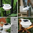 thumbnail image 6 of 2/4/6 pcs Outdoor Waterproof LED Solar Power garden Roof Fence Gutter Wall Lighting (White/Black), 6 of 11