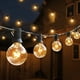 thumbnail image 1 of Cadena de lámparas G40 con filamento de tungsteno enchufable, 110 V-220 V, cadena de luces transparentes, 25 lámparas, 2 lámparas de jardín con burbujas en modo de espera, 1 of 6