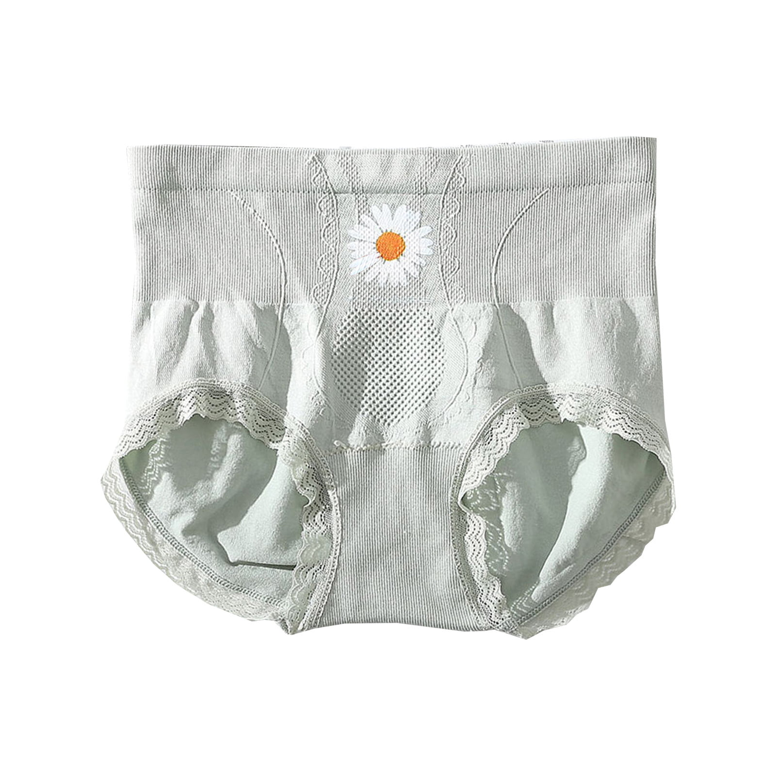 Seamless Daisy Flower Bikini Underwear Low Rise-2 Pack 
