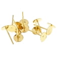 thumbnail image 6 of perfeclan 5x200 Piece Earring Pin Findings DIY Post Pad for Jewelry Making Crafts Gold 5 Pcs, 6 of 9