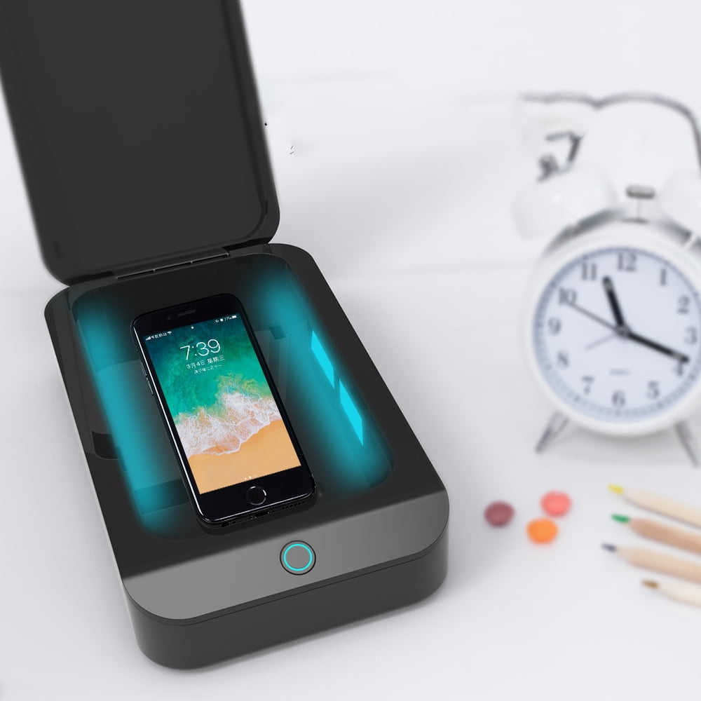 Phone Jewelry Toothbrush Glasses Watches Salon Tools Cleaner Case Portable UV Light Sterilizer,Aromatherapy Function Disinfector UV Cell Phone Sanitizer