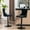 Black, variant on Blue Velvet Bar Stools, Of 2 - Adjustable Seat 25 33 Inch, Modern With Back For Pub Home And Kitchen Inch Velvet, Comfortable Island