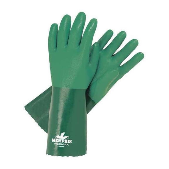 Mcr Safety Chemical Gloves,XL,14"L,Sandy,PR 6914XL