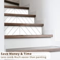thumbnail image 3 of SelfAdhesive Vinyl Stair Riser Stickers Peel and Stick Staircase Decal .&#x.Pure, 3 of 9