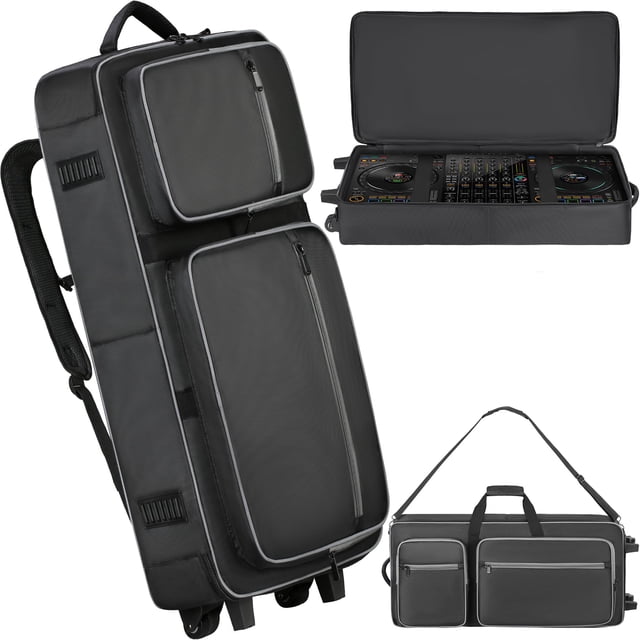 Funda de controlador de DJ con ruedas para DDJ FLX10/1000/1000SRT