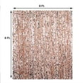 thumbnail image 3 of Efavormart 8ft x 8ft  Rose Gold Big Payette Sequin Curtains Photo Booth Backdrop with Rod Pocket  Photo Booth Backdrops Photography Background Drapes for Birthday Wedding Party, 3 of 11