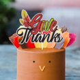 thumbnail image 4 of Give Thanks Happy Thanksgiving Cake Topper Happy Fall Day Theme Party Cake Supplies rations, 4 of 5