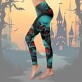 thumbnail image 1 of MKLEKYY Leggings deportivos para mujer, leggings de cintura alta con estampado para yoga, correr, fitness diario, 1 of 3