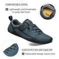 thumbnail image 2 of Mens Lace Up Casual Shoes Lightweight Walking Oxfords Comfortable Non-slip Driving Shoes Breathable and Fashionable Blue 10 US, 2 of 7