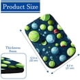 thumbnail image 4 of Tennis Soft Comfortable Furry Printed Armrest Cover, Car Armrest Cover, Armrest Accessory, 12.5x8.2 Inch, 4 of 6