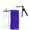 Silver & Blue, variant on LeLuv® Ultima Silver Penis Pump Kit with Blue Rubber Grip, Clear Hose Protected Gauge | 9" x 2.1" Thick-Walled Cylinder