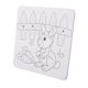 thumbnail image 1 of Pintura Predibujada, Tablero Prepintado, Lienzo Predibujado, Soporte Empotrado, Papel, Lienzo De Contorno De Dibujos Animados Lindo Para Niños, Garabato DIY, 1 of 7