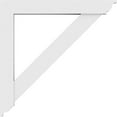 thumbnail image 3 of 3"W x 30"D x 30"H Standard Traditional Architectural Grade PVC Bracket with Traditional Ends, 3 of 11