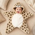 thumbnail image 2 of Starfish Lined Onesie, Soft Romper, Footie Closure Bodysuit, Fall Winter Warm Jumpsuit Outfits for Baby, 2 of 6