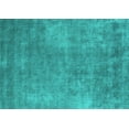 thumbnail image 1 of Ahgly Company Machine Washable Indoor Rectangle Oriental Turquoise Blue Industrial Area Rugs, 7' x 9', 1 of 4