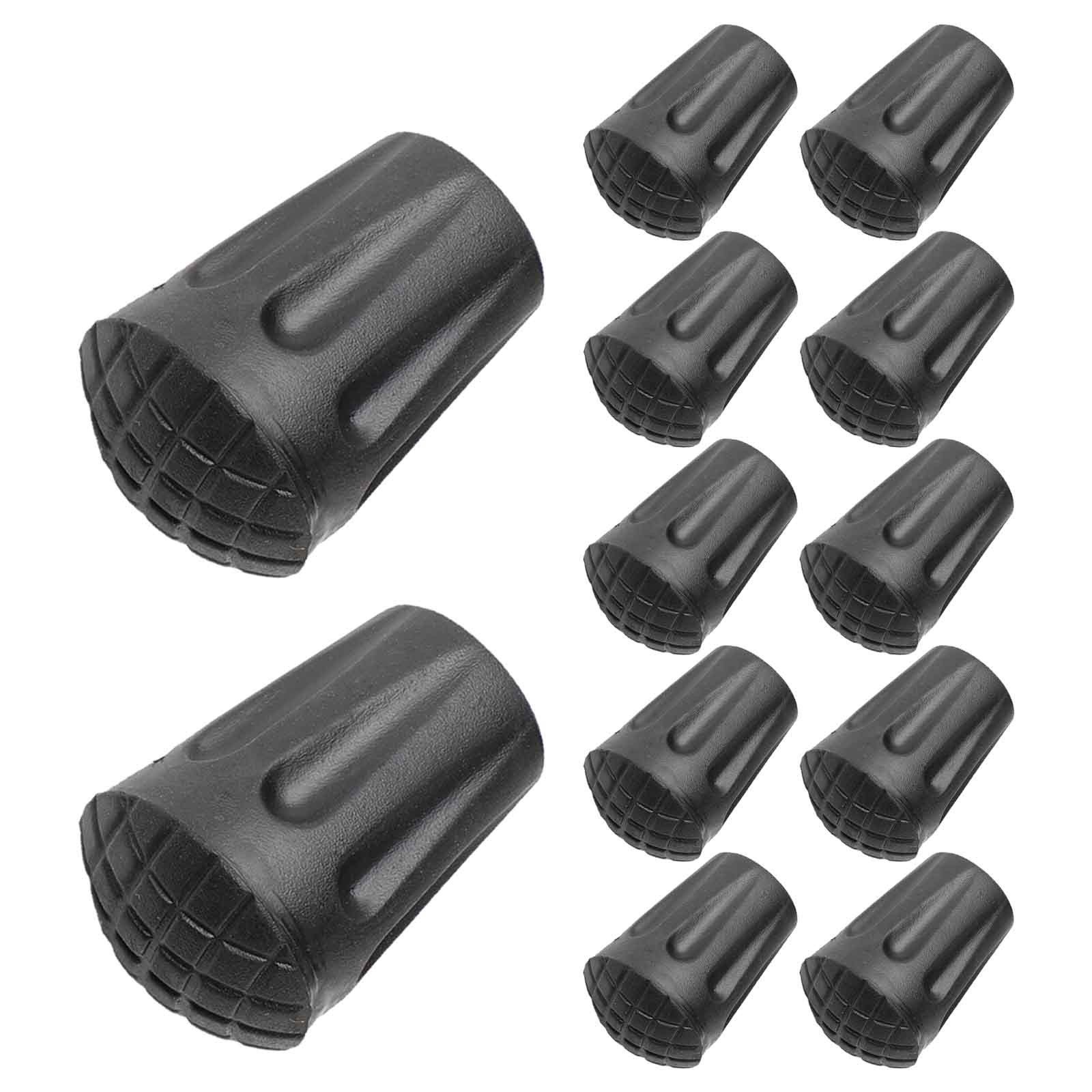 12 Pcs Embout Renforcé en Caoutchouc pour Bâton de Randonnée Randonnée