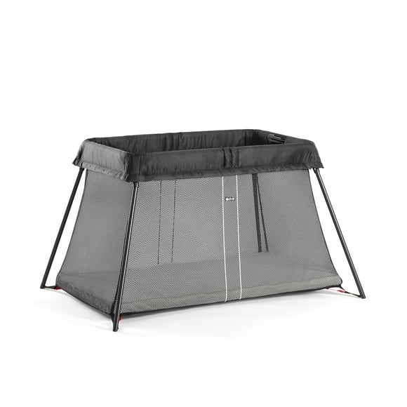 BabyBjorn Play Yard Light Bundle with Fitted Sheet, Black
