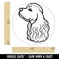 thumbnail image 2 of Cocker Spaniel Dog Head Self-Inking Rubber Stamp Ink Stamper - Black Ink - Mini 1/2 Inch, 2 of 7