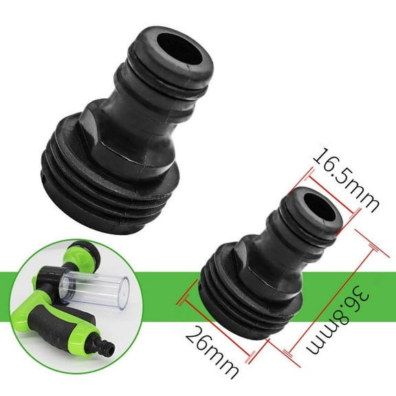 3/4" Quick Connector Male Threaded Hose Pipe Adapter Replacement For Garden Irrigation Threaded Tap Adaptor Garden Water Connect