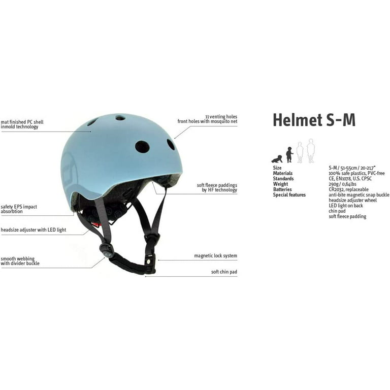 Scoot and Ride, Matte Finish Baby Helmet with Adjustable Straps, Sizes  Small-Medium