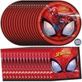 thumbnail image 1 of Platos y servilletas de Spiderman para decoración de fiestas, para 16 invitados, 1 of 5