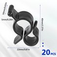 thumbnail image 2 of Ruiboury 20piece Awning Hooks For Wide Applications And Compatibility Versatile Premium Piping Strip Hooks black 1Set, 2 of 6