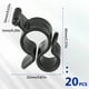thumbnail image 2 of Moyic 20 ganchos para toldos negros para amplias aplicaciones y compatibilidad, ganchos para tiras fáciles de colocar, versátiles Decoración del hogar, 2 of 6
