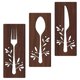 thumbnail image 2 of 1 juego de tenedor y cuchara de madera, cortador de letreros, decoración de pared recortada para el hogar, comedor, restaurante., 2 of 7