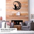 thumbnail image 5 of FitBest Home Wall Decoration Pendant Moon Black Cat Metal Wall Decoration Sign, 5 of 8
