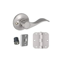 Design House Springdale Door Lever, Ball Catch 2-Pack, and 6-Pack Hinges, Satin Nickel ?  , 191395