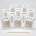 thumbnail image 4 of 12 bolsas de papel kraft con ventana de 7 x 14 x 19 cm, bolsas de regalo verticales con asas y ventana transparente., 4 of 9