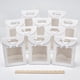 thumbnail image 4 of 12 bolsas de papel kraft con ventana de 7 x 14 x 19 cm, bolsas de regalo verticales con asas y ventana transparente., 4 of 9