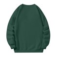 thumbnail image 4 of Chandail Décontracté pour Hommes, Manches Longues Col Rond avec Manches Contrastées, Style Sportif pour Course et Détente Vert Foncé 2TG, 4 of 4
