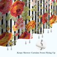 thumbnail image 6 of Pioneer Flower Floral Print Pattern Shower Curtain 72"x84" ,Bathroom Decorative Shower Curtains Set with 12 Hooks,Modern Waterproof Washable Shower Curtain, 6 of 6