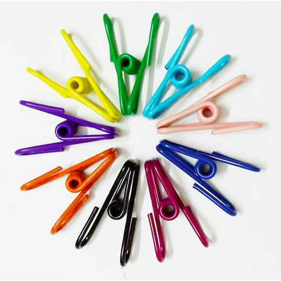 PVC-Coated Steel Chip Clips, Pack of 20, 2 Inch - Food, Chips, Clothes Utility Clips