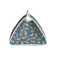 thumbnail image 3 of Lsque Corgi with Flowers Printed Long Tissue Box Cover Holder, Facial Paper Organizer Dispenser,Triangle with Bottom Belt, PVC Leather Decorative Organizer, 3 of 9